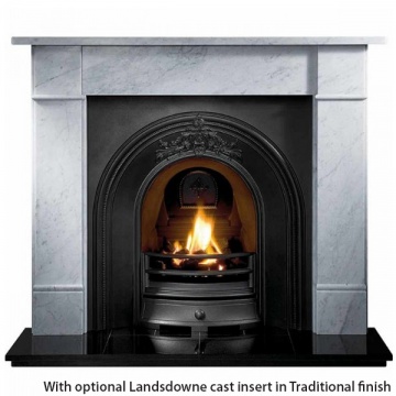 Gallery Brompton 56'' Cararra Marble Fireplace